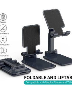 foldable phone stand holder, Desktop Mobile Stand, Holder, Adjustable, Lift able, Fold able, Universal
